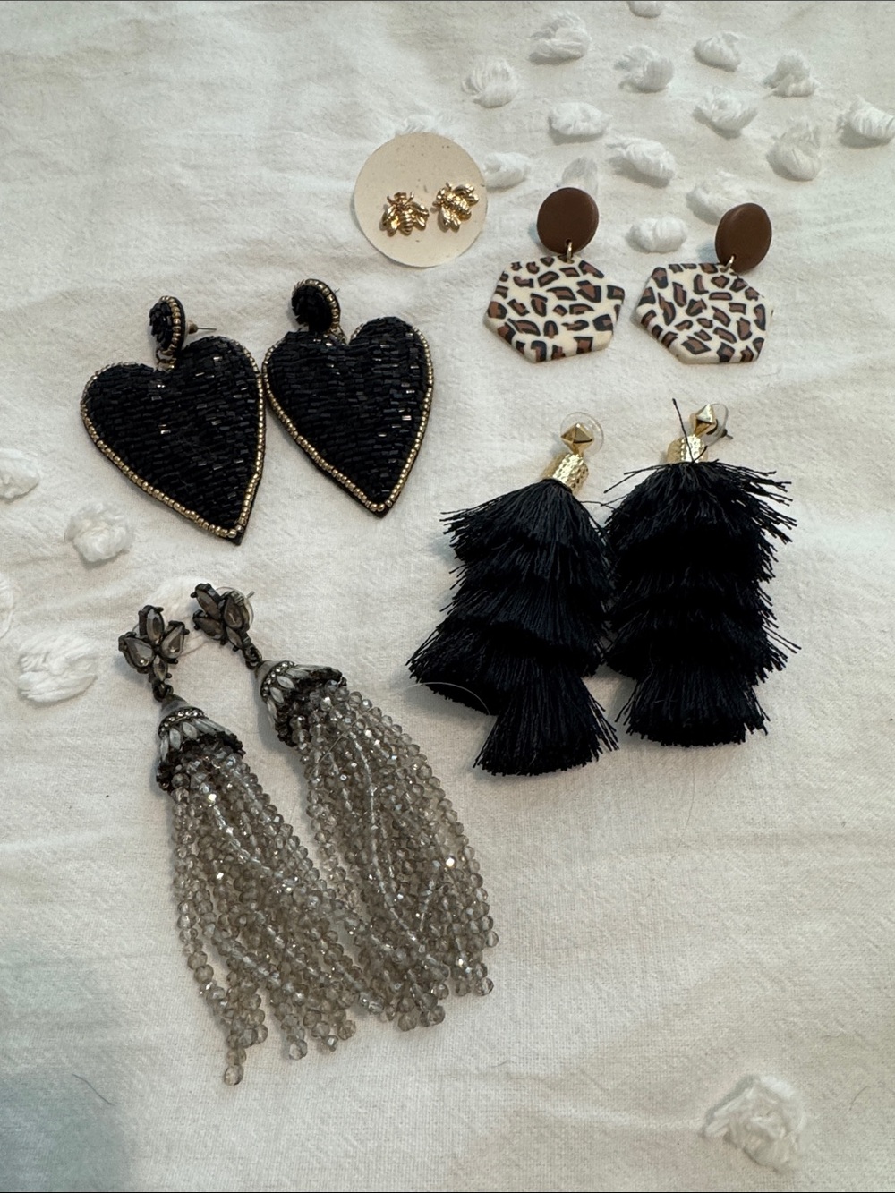 Set of 5 Statement Earrings - Women's Fashion Jewelry